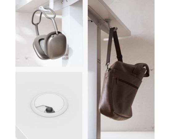 Biurko Leader 7.3 White Gaming galdi