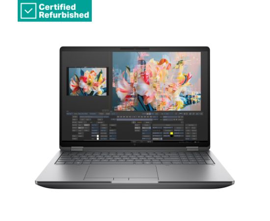 RENEW SILVER HP ZBook Fury G1i Mobile Workstation 16 - Ultra 9-285HX, 32GB, 1TB SSD, RTX PRO 2000 Blackwell 8GB, 16 WUXGA 400-nit AG, 5MP IR cam, WWAN-ready, FPR, US backlit keyboard, 99Wh, Win 11 Pro, 1 years / C78H2ETR#ABH Atjaunoti portatīvie datori
