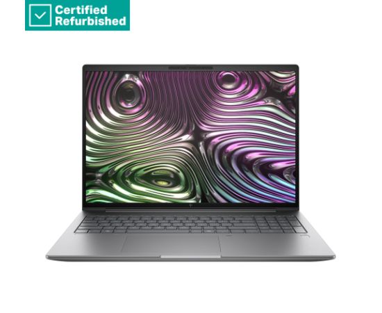 RENEW SILVER HP ZBook X G1i Mobile Workstation 16 - Ultra 7-255H, 32GB, 1TB SSD, RTX PRO 1000 Blackwell 8GB, 16 WUXGA 400-nit AG, 5MP IR cam, WWAN-ready, FPR, US backlit keyboard, 83Wh, Win 11 Home, 1 years / C40NCESR#ABH Atjaunoti portatīvie datori