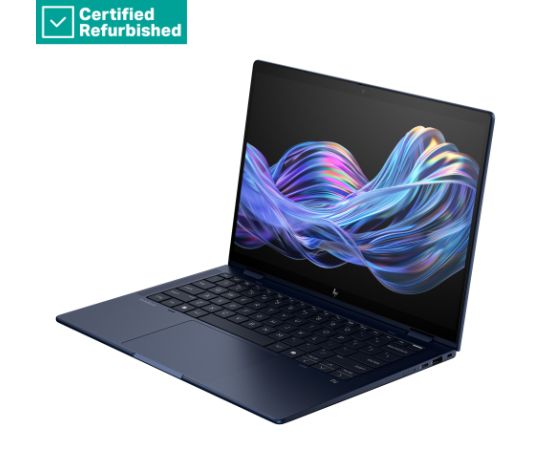 RENEW SILVER HP EliteBook X Flip G1i AI 14 - Ultra 7-258V, 32GB, 1TB SSD, 14 WUXGA 400-nit AG, 5MP IR cam, FPR, UK/Greek backlit keyboard, +Pen, Atmospheric Blue, 56Wh, Win 11 Pro, 1 years / B9ZT5ETR#AB7 Atjaunoti portatīvie datori