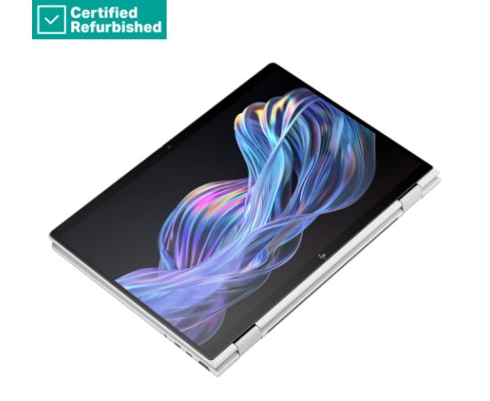 RENEW SILVER HP EliteBook X Flip G1i AI 14 - Ultra 7-258V, 32GB, 1TB SSD, 14 WUXGA Privacy AG, 5MP IR cam, 4G/5G Modem, FPR, UK/Slovenian QWERTZ backlit keyboard, Glacier Silver, 68Wh, Win 11 Pro, 1 years / B69CCETR#BED Atjaunoti portatīvie datori