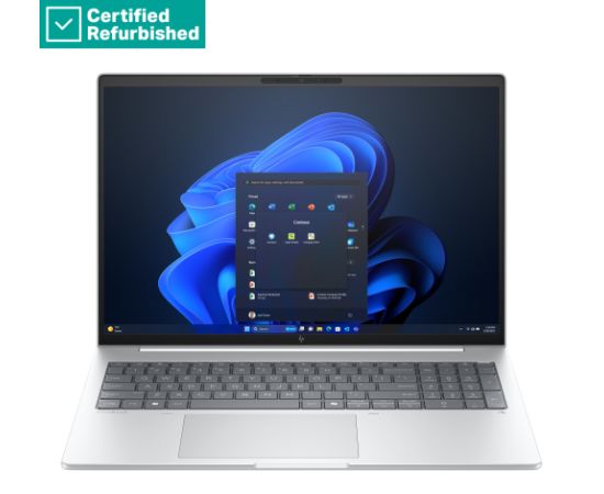 RENEW SILVER HP EliteBook 8 G1i AI 16 - Ultra 7-258V, 32GB, 1TB SSD, 16 WUXGA AG, 5MP IR cam, FPR, US backlit keyboard, Glacier Silver, 77Wh, Win 11 Pro, 1 years / AD3T7ETR#ABH Atjaunoti portatīvie datori