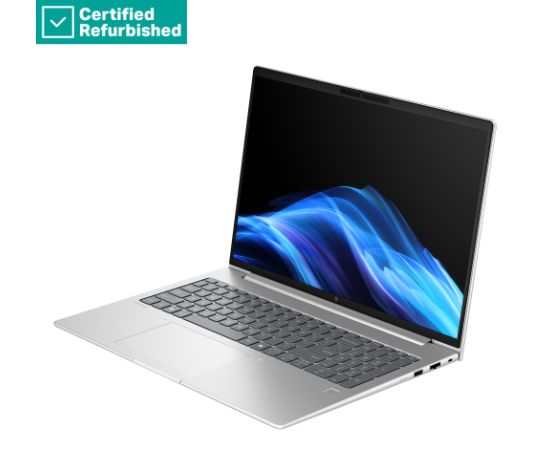 RENEW SILVER HP EliteBook 6 G1i 16 - Ultra 5-225U, 16GB, 512GB SSD, 16 WUXGA 300-nit AG, 5MP IR cam, FPR, US backlit keyboard, 56Wh, Win 11 Pro, 1 years / AD3Q3ETR#ABH Atjaunoti portatīvie datori