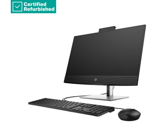 RENEW SILVER HP Pro 440 G9 AIO All-In-One - i5-14500T, 8GB, 512GB SSD, 23.8 FHD Non-Touch AG, NO CAM, Height Adjustable, USB Mouse, DOS, 1 years / 9H6X3ETR#AB8 Atjaunoti personālie datori