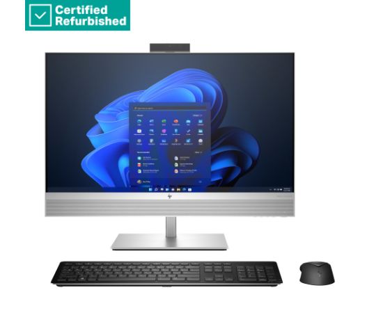 RENEW SILVER HP Elite 870 G9 AIO All-In-One 27 - i7-14700, 16GB, 512GB SSD, 27 FHD Non-Touch AG, FPR, Height Adjustable, USB Mouse, Win 11 Pro, 1 years / 99A41ETR#ABZ Kомпьютеры после ремонта