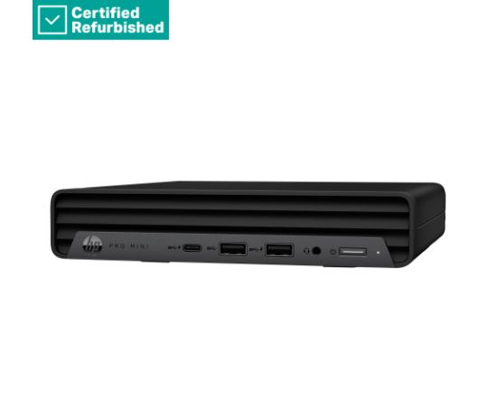 RENEW SILVER HP Pro 400 G9 Mini - i5-13500T, 8GB, 256GB SSD, USB Mouse, Win 11 Pro, 1 years / 623T0ETR#AB9 Personālie datori