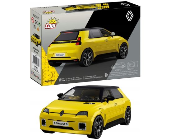 Cobi COBI Renault 5 E-TECH yellow 78kl 24673 Машины и аксессуары
