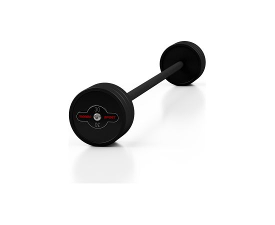 Gumijots svara stienis ar fiksētu svaru 1 gab. 30 kg - Marbo Sport Гантели и наборы
