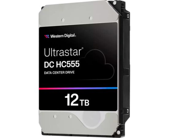 Western Digital HDD Server WD Ultrastar DC HC555 12TB 512e SE, 3.5", 512MB, 7200 RPM, SATA, NP3, SKU: 0B48720 HDD Iekšējie cietie diski