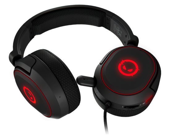 LORGAR Kaya 460, USB Gaming headset with microphone, CM108B, RGB backlight, Plug&Play, USB-A connection cable 2m, fabric ear pads, size: 192*184.7*88mm, 0.329kg, black Austiņas