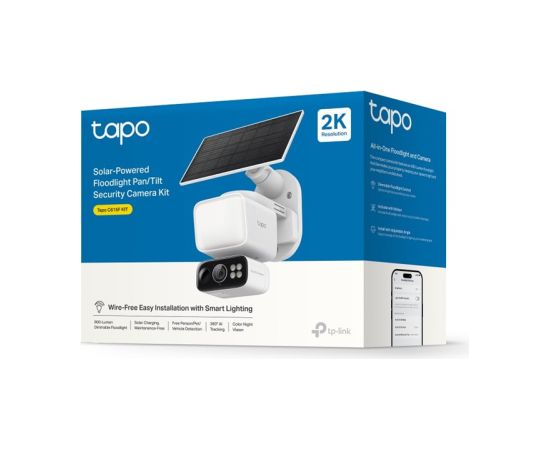 TP-Link Tapo C615F KIT Solar-Powered Floodlight Pan/Tilt Security Camera Kit TP-LINK Video novērošanas kameras