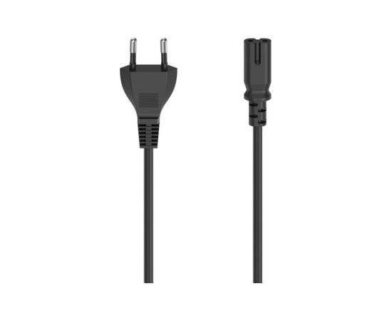 Hama Power Cord, 2-pin, 1,5m, black - Power cable Dažādi vadi