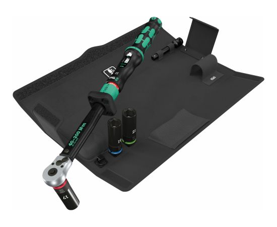 Wera Click-Torque C 3 automašīnas riteņu maiņas komplekts, 1/2" griezes momenta atslēga ar darbības diapazonu 40–200 Nm Specinstrumenti