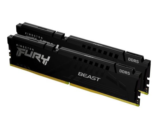 Kingston Fury Beast, DDR5, 64 GB, 5200MHz, CL40 (KF552C40BBK4-64) RAM Operatīvā atmiņa