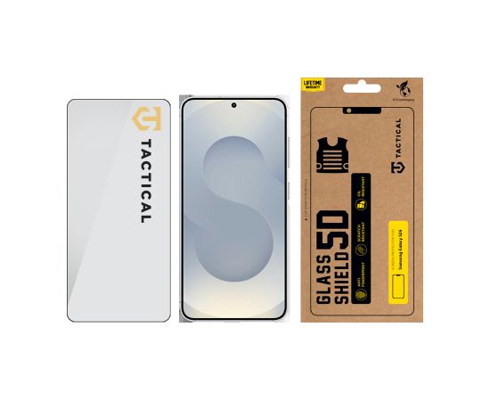 Tactical Glass Shield 5D aizsargstikls priekš Samsung Galaxy S26 melns Ekrānu aizsardzība