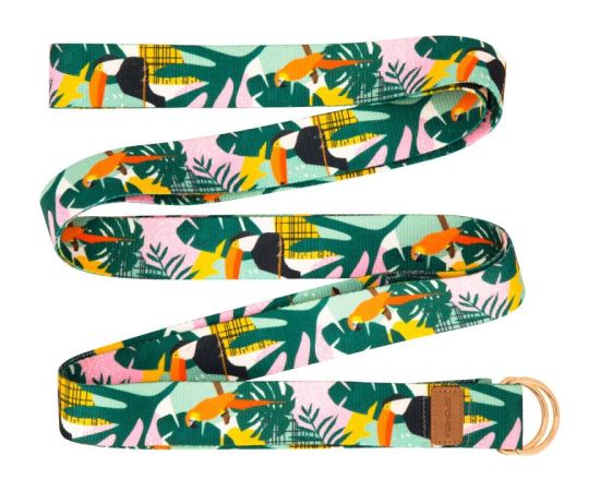 Spokey Home Jungle yoga strap 941959 (300x3,8cm) fitnesa cimdi, saites un jostas