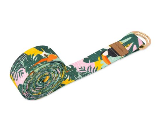 Spokey Home Jungle yoga strap 941959 (300x3,8cm) fitnesa cimdi, saites un jostas