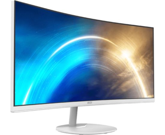 MSI PRO MP341CQWDE, LED monitor - 34 - white, WQHD, VA, curved, 100Hz panel Monitori
