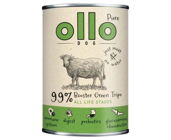 Ollo Booster Zielone Żwacze 400g Suņu barība