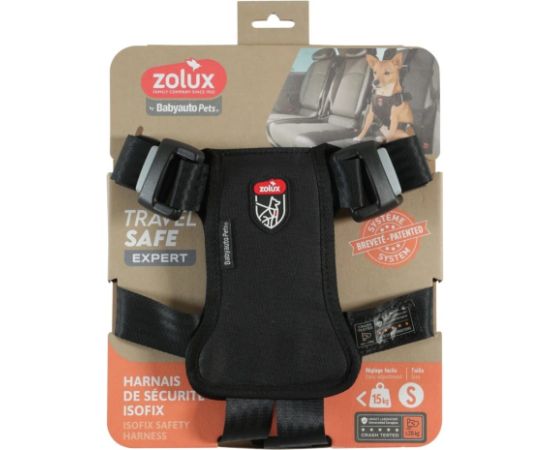 ZOLUX Szelki dla psa TRAVEL SAFE S czarne Citas preces