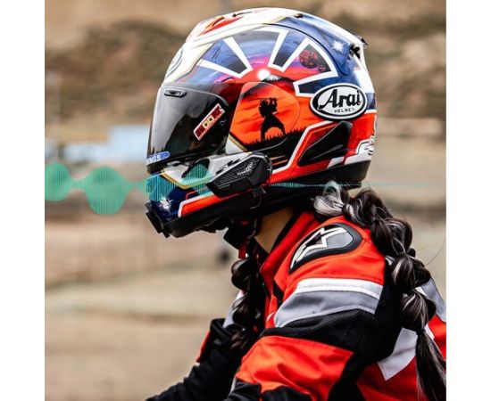 FreedConn F1 Plus V2 EU BT 5.4+EDR motorcycle intercom, range up to 500 m, SPEAKS POLISH Austiņas