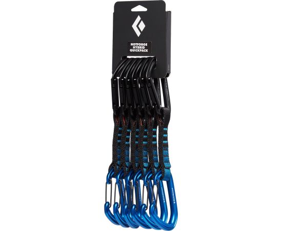 Black Diamond Hotforge Hybrid Quickpk Locking carabiner D-shaped Blue 6 pc(s) Tūrisma inventārs 