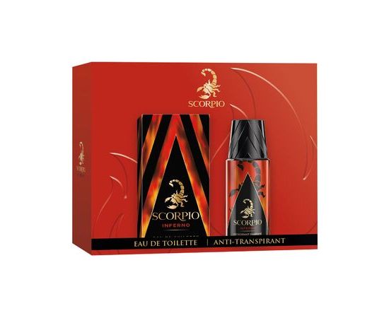 Scorpio Inferno Dárková sada EDT 75 ml a deospray 150 ml 75ml Dāvanu komplekti