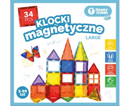 Smily Play Klocki magnetyczne 34el SmilyPlay SP85381 53815 Конструкторы