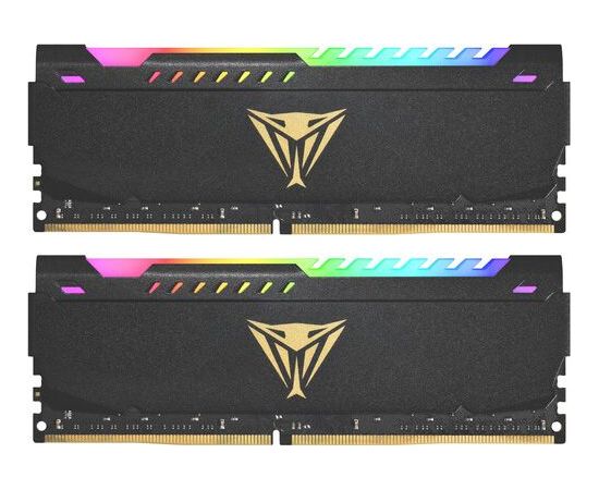 Patriot Viper Steel RGB, DDR4, 16 GB, 3200MHz, CL18 (PVSR416G320C8K) RAM Operatīvā atmiņa