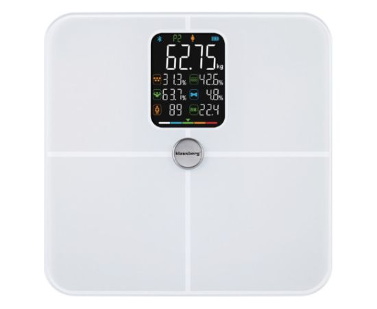 KLAUSBERG balti vannas istabas svari, 4 × AAA, KB 7941 Ķermeņa svari