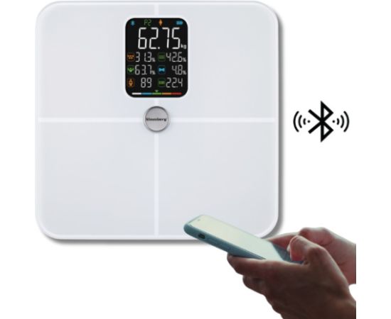 KLAUSBERG balti vannas istabas svari, 4 × AAA, KB 7941 Ķermeņa svari