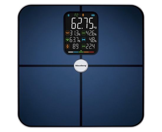 KLAUSBERG melni vannas istabas svari, 4 × AAA, KB 7940 Ķermeņa svari