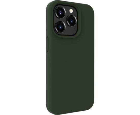 Evelatus Apple  iPhone 15 Pro Premium Magsafe Soft Touch Silicone Case Dark Olive Neoriģinālie Maciņi