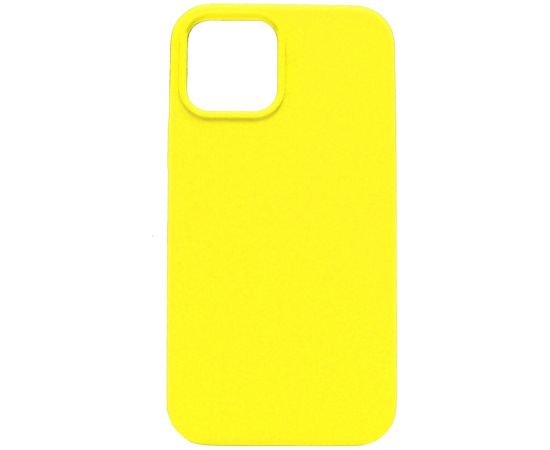 Evelatus Apple  iPhone 12 mini Premium Soft Touch Silicone Case Lemon Yellow Neoriģinālie Maciņi