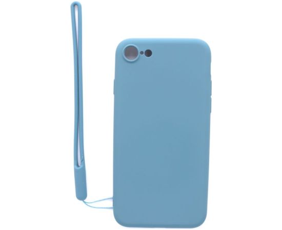 Evelatus Apple  iPhone 7/8 Soft Touch Silicone Case with Strap Blue Чехлы - альтернативные