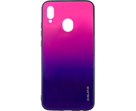Evelatus Samsung  Galaxy A40 Water Ripple Gradient Color Anti-Explosion Tempered Glass Case Gradient Pink-Purple Neoriģinālie Maciņi
