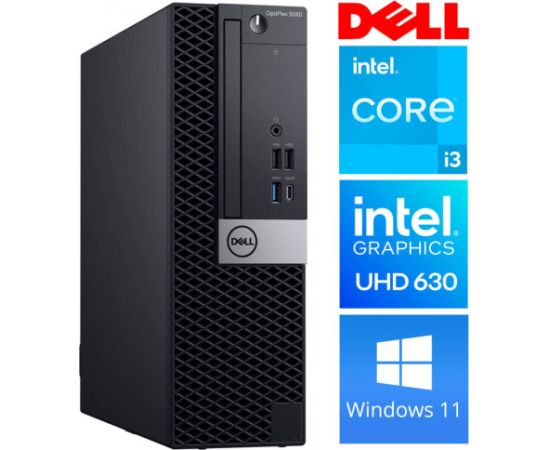 DELL 5060 SFF i3-8100 8GB 256SSD M.2 NVME WIN11Pro Atjaunoti personālie datori