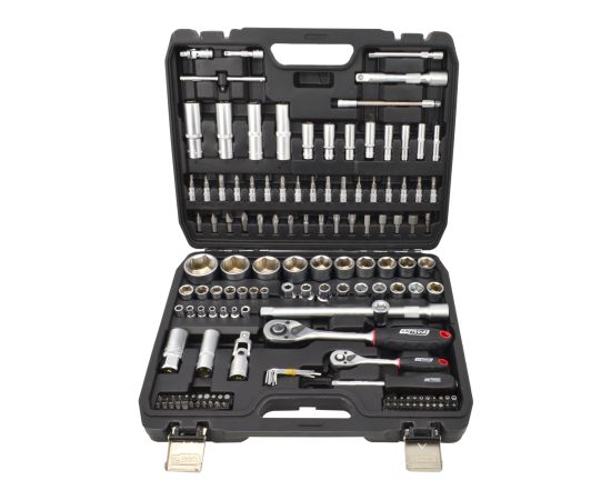 Skrūvgriežu uzgaļu komplekts AWTools AW39144BL; 144 gab. Аксессуары для дрелей