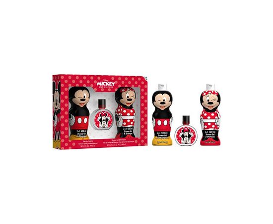 Fragrances For Children Mickey Mouse & Minnie Dárková sada EDT 50 ml, sprchový gel Minnie 400 ml a sprchový gel Mickey Mouse 400 ml 50ml Dāvanu komplekti