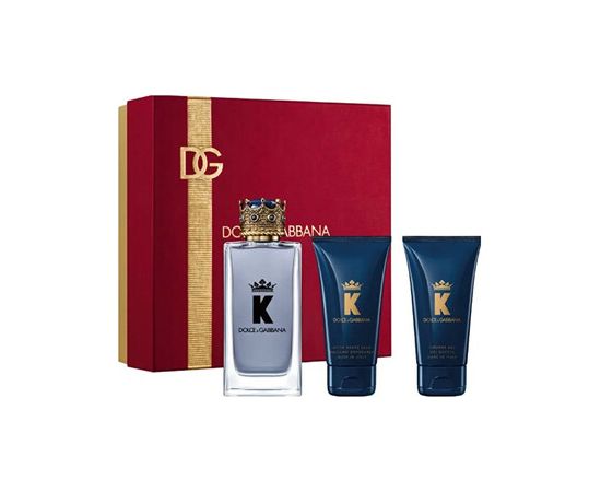 Dolce & Gabbana K by Dolce Gabbana Gift set EDT 100 ml, After Shave Balsam 50 ml and shower gel 50 ml 100ml Dāvanu komplekti
