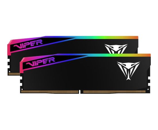 Patriot Viper Gaming RGB Elite 5 Ultra DDR5-6000 RAM, CL 28, AMD EXPO, Intel XMP 3.0 - 2x 24GB, schwarz RAM Operatīvā atmiņa