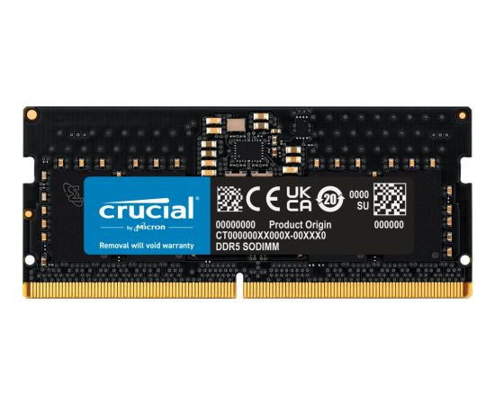 Crucial CT8G56C46S5T 8 GB 1 x 8 GB DDR5  ECC sodimm Jaunumi - Datori