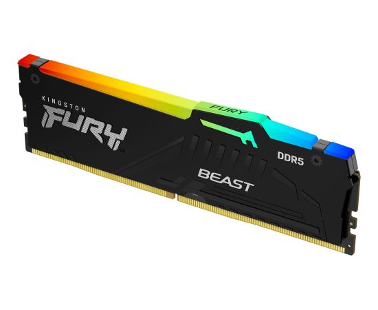 Kingston Fury Beast RGB, DDR5, 8 GB, 5200MHz, CL40 (KF552C40BBA-8) Новинки Компьютерная техника