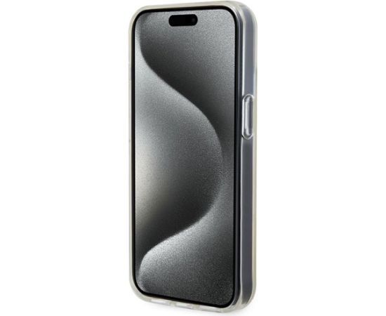 Guess IML Faceted Mirror Disco Iridescent Case Aizsargapvalks Priekš iPhone Apple 15 Neoriģinālie Maciņi