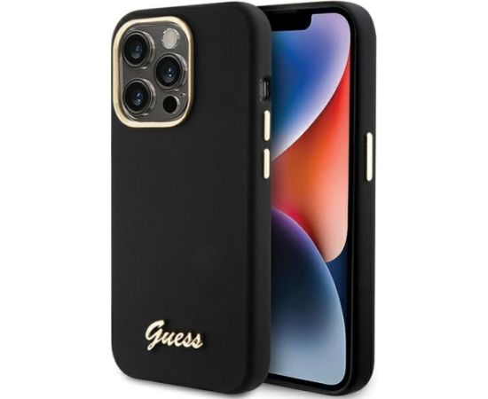 Guess GUHCP15LSMBSLK Aizmugurējais Apvalks Priekš Apple iPhone 15 Pro Neoriģinālie Maciņi