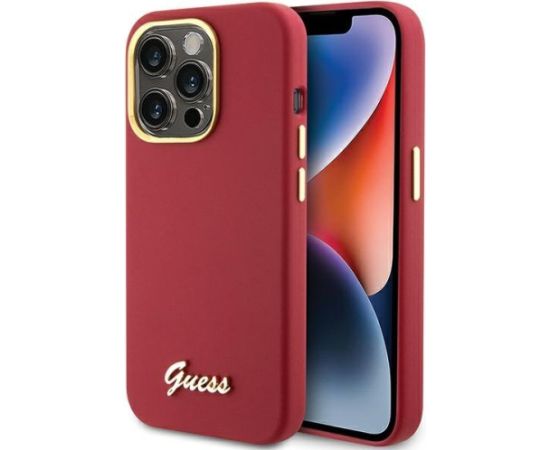 Guess GUHCP15LSMBSLM Aizmugurējais Apvalks Priekš Apple iPhone 15 Pro Neoriģinālie Maciņi