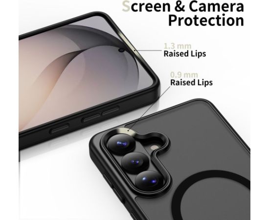 Tech-Protect Magmat MagSafe maciņš priekš Samsung S942 Galaxy S26 | matēts melns Neoriģinālie Maciņi