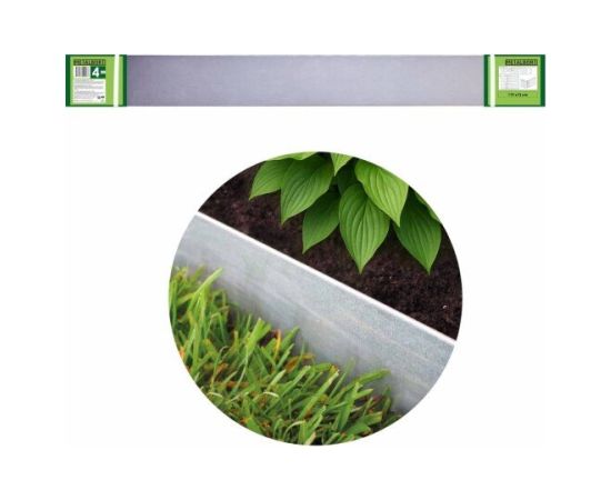 Cinkotas metāla apmales METALBORT (4 gab.) 119 × 13 cm Žoga lameles un zālājs