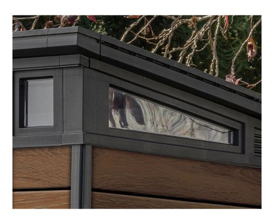 Keter Dārza šķūnis Deco Pent 11x7 valrieksts Dārza šķūņi  un uzglabāšana