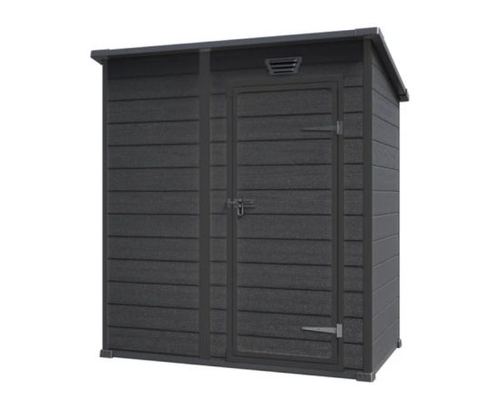 Keter Садовый сарай Essential Shed 6x4 темно-серый/черный Садовые сараи и хранилища